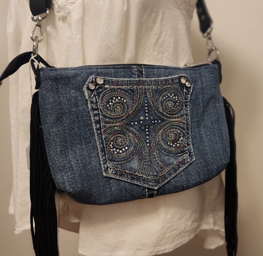 Denim Cowhair 1